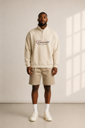 Draft Class Quarter Zip - Vintage Cream