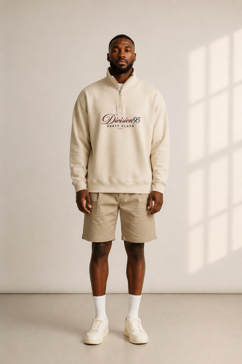 Draft Class Quarter Zip - Vintage Cream